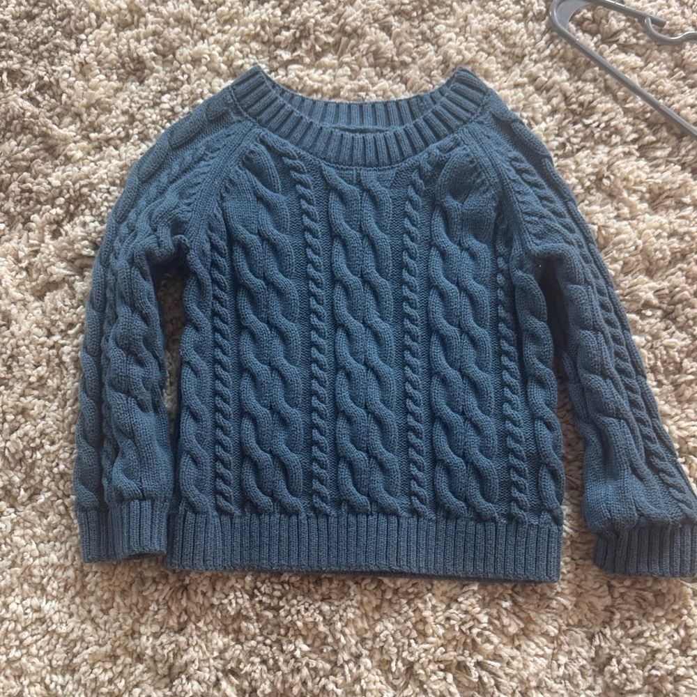Carter's Organic toddler Knit Sweater in Blue